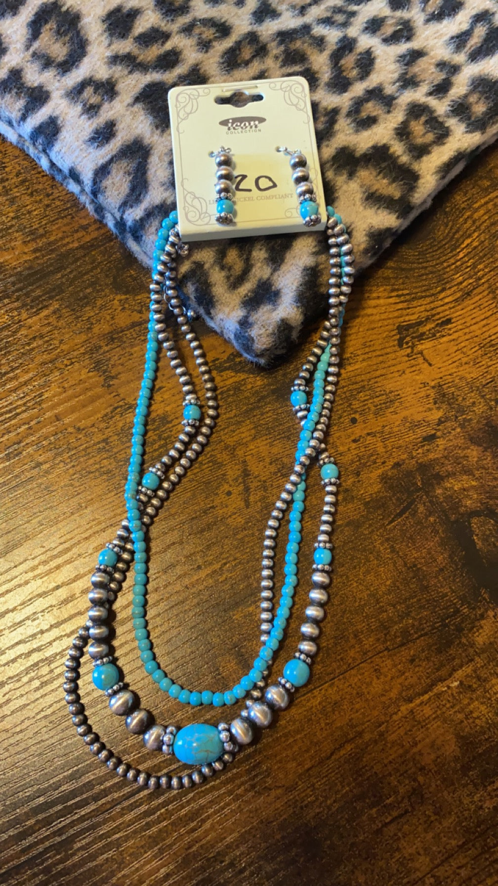 Layered Navajo and Turquoise Necklace