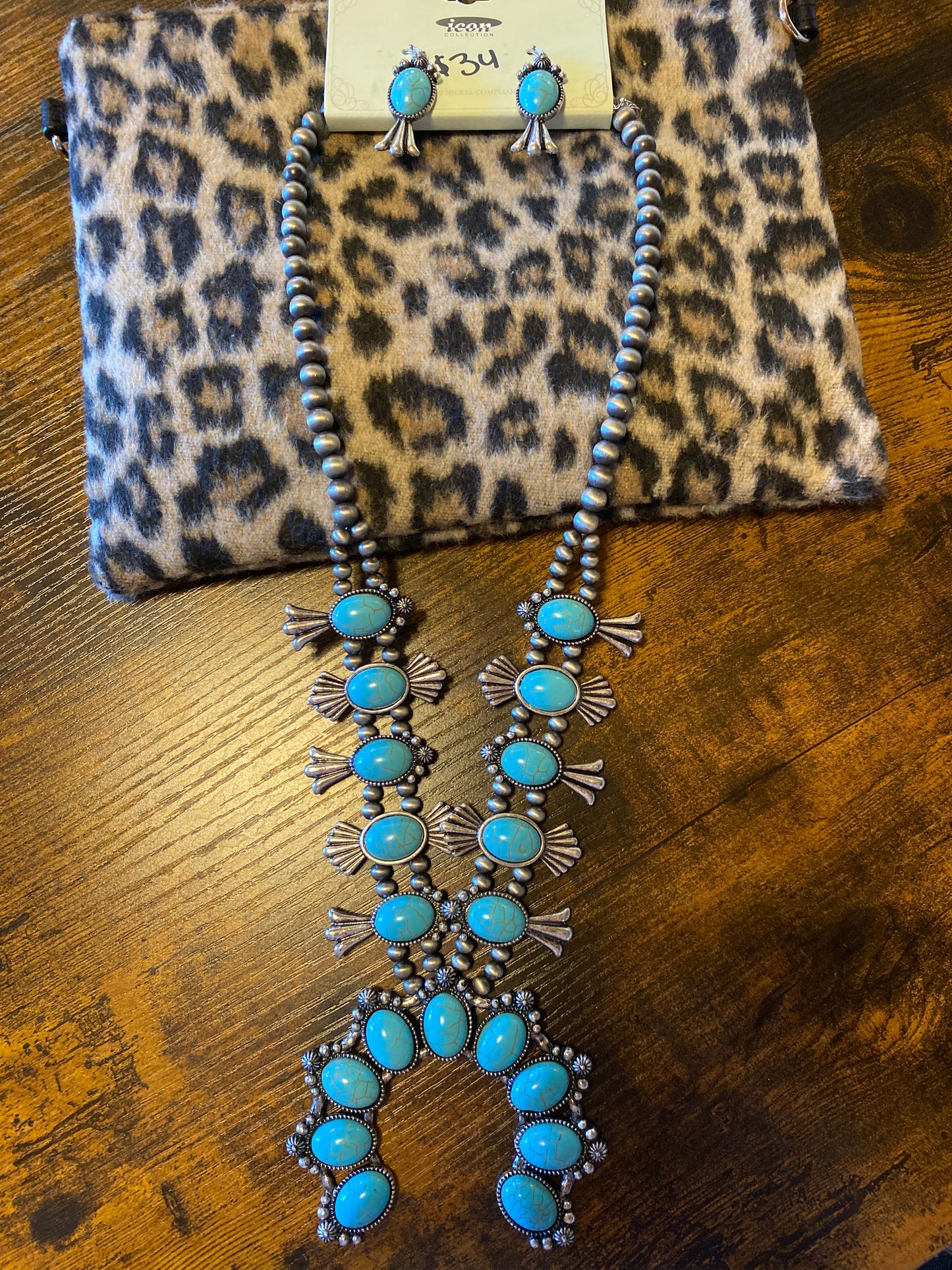 Large Turquoise Squash Necklace